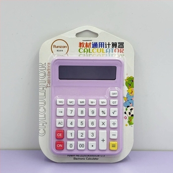 Calculator aritmetic 818 - Model 818, material ABS, afișaj 12 cifre, baterie cu buton inclusă, greutate 85 g