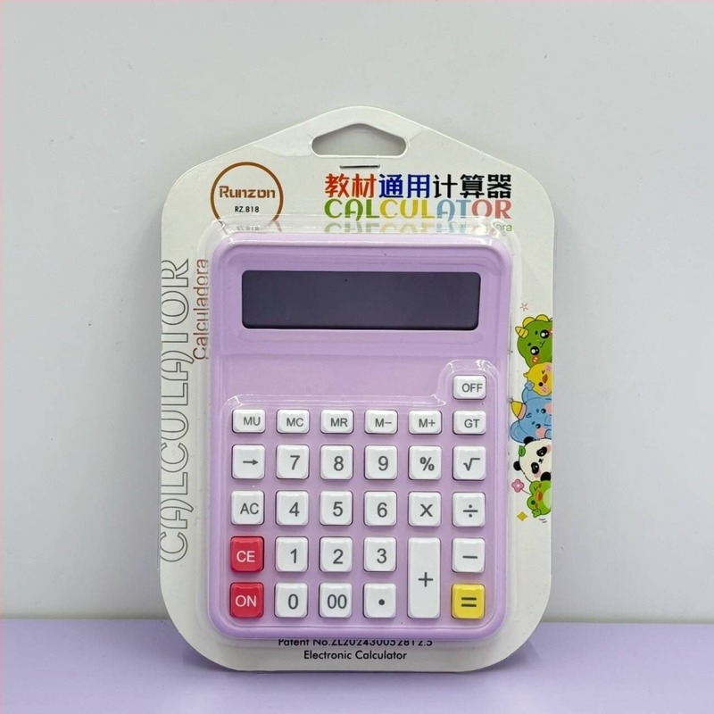 Calculator aritmetic 818 - Model 818, material ABS, afișaj 12 cifre, baterie cu buton inclusă, greutate 85 g