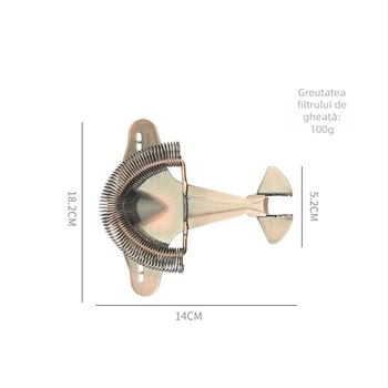 Julep Strainer - oțel inoxidabil 304, design modern minimalist, 100 g, calitate superioară