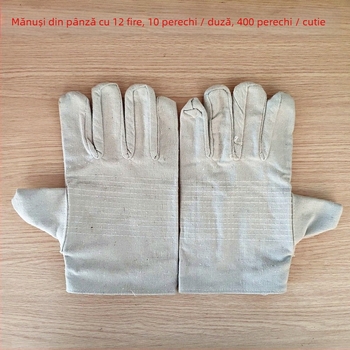 Mănuși de sudură din pânză dublu-strat, întărite cu 24 de cusături, reutilizabile, mănuși protecție pentru sudură