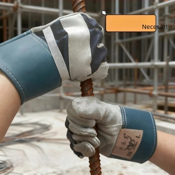 Mănuși de sudură din piele de vită cu două straturi, pentru sudură electrică și prelucrarea metalelor