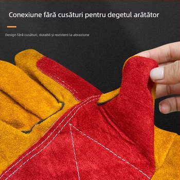 60 cm mănuși de sudură, lungime extinsă, izolație termică, protecție împotriva arsurilor, protecție anti-zgârieturilor și mușcăturilor pentru animale de companie
