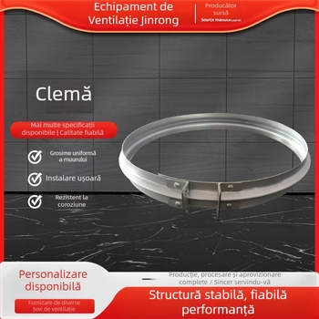 Colier pentru conducte cu inel – tip V, pentru țevi rotunde, cu flanșă, montaj rapid