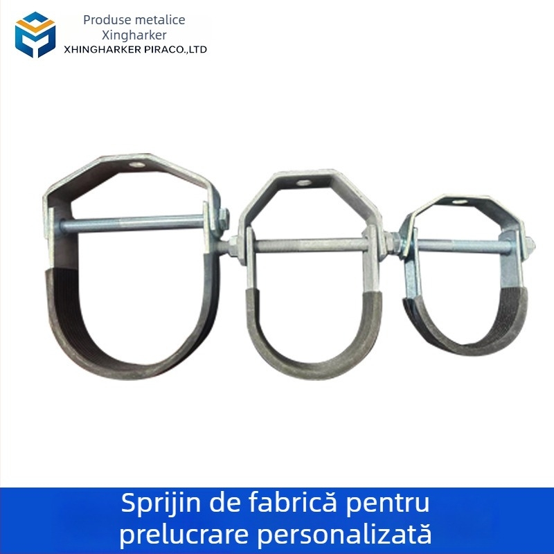 Colier de țevi în formă de U, cu pernă din cauciuc, anti-seismic și anticoroziv — Nuozhou Metal Products