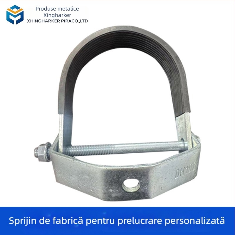 Colier de țevi în formă de U, cu pernă din cauciuc, anti-seismic și anticoroziv — Nuozhou Metal Products