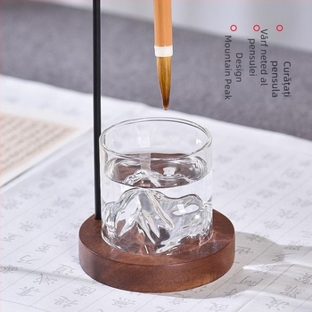 Suport metalic multifunctional pentru pixuri și pensule, cu agățare (fără imprimare de logo, fără personalizare)