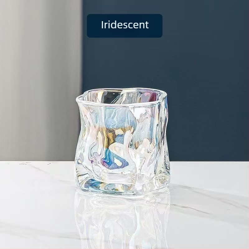 Set de pahare pentru whisky, material din sticlă, capacitate 101-200 ml, stil japonez cu decolorare, ambalat într-o cutie din carton.