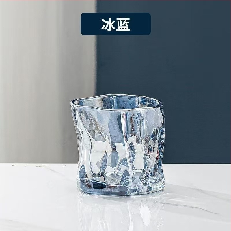 Set de pahare pentru whisky, material din sticlă, capacitate 101-200 ml, stil japonez cu decolorare, ambalat într-o cutie din carton.