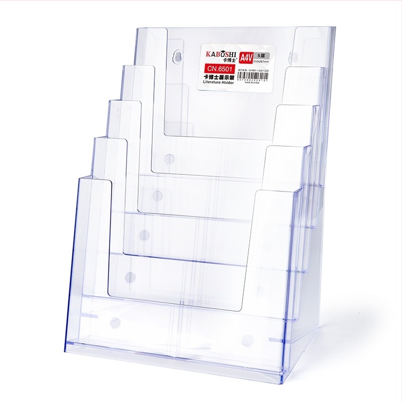Kaboss suport de afișaj din acrilic pentru birou - multi-strat pentru cataloage și pliante