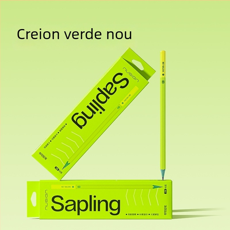 Creion din lemn HB/2B pentru elevi – scriere și desen (Brand: Deli; Grafit: HB/2B; Material: Lemn; Utilizare: Scriere și desen)