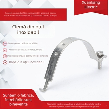 Colier pentru țevi din oțel inoxidabil cu diametru variabil, gaură unică, Xuankang