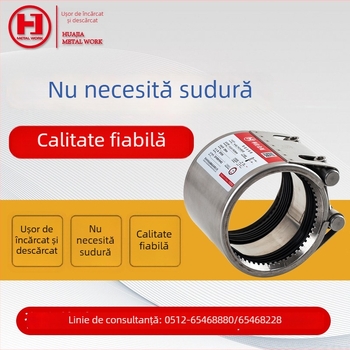 Huajia conector pentru țevi din oțel inoxidabil, clemă cu inel din dinți, limitator de tracțiune, specificația 26.9–2420