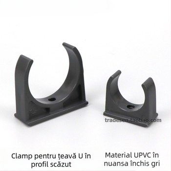 Colier pentru țevi PVC, în formă de U, pentru țevi de apă, design șa