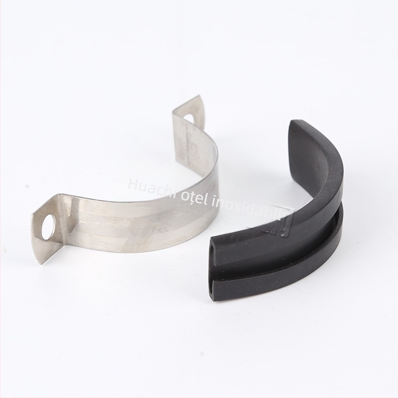 Cleme U din oțel inoxidabil 304 pentru țevi și cabluri, diametre nominale și de fixare reglabile