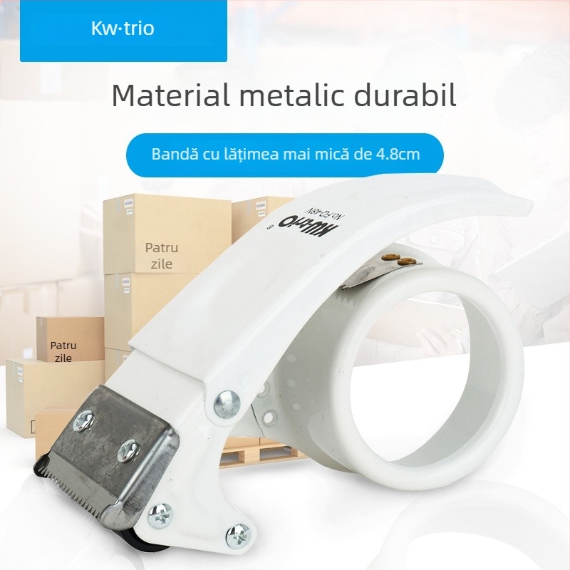 Tăietor metal pentru bandă de mână și sigiliu pentru cutii, model FQ-60N, marcă Can be excellent, greutate 220 g