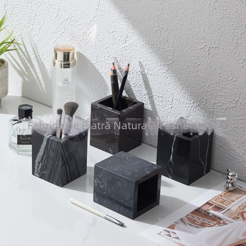 Cutie de depozitare pentru birou, model RSS, pentru cosmetică și accesorii, material: Alt, capacitate: 1, set de 6 bucăți, deschidere: fără capac