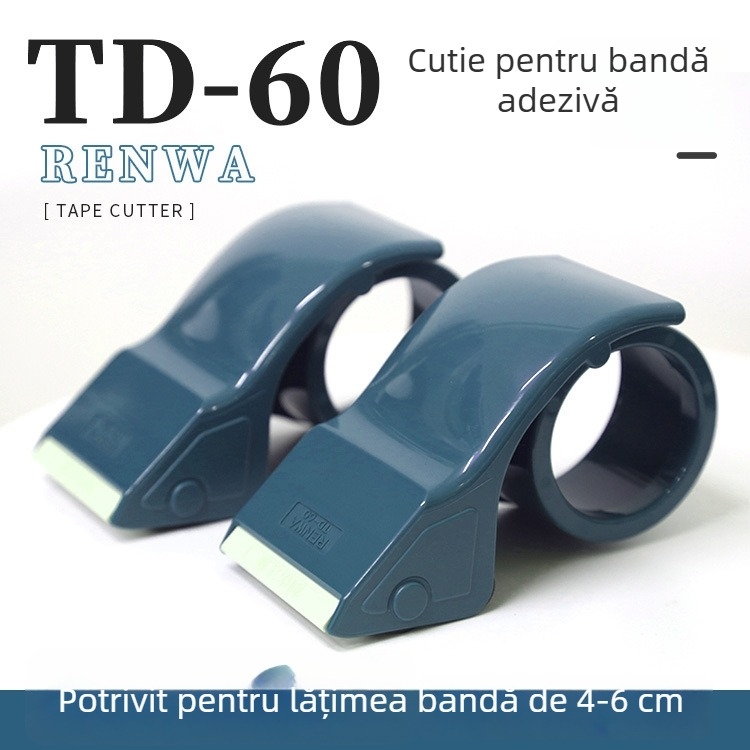 Tăietor de bandă manual și aparat de sigilat TD-60P/TD-60G/TD-60BL – carcasă din plastic, brand And renwa, greutate 110 g