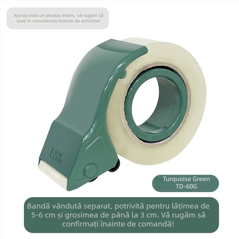 Tăietor de bandă manual și aparat de sigilat TD-60P/TD-60G/TD-60BL – carcasă din plastic, brand And renwa, greutate 110 g