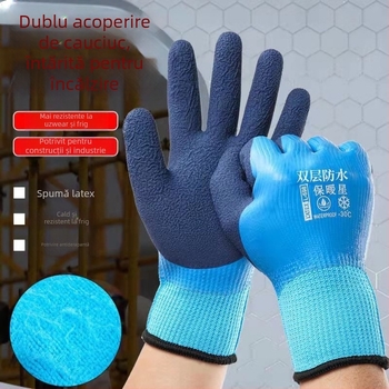 Mănuși de iarnă impermeabile cu protecție la temperaturi scăzute, anti-alunecare, rezistente la tăiere și la perforare, pentru pescuit și spălatul mașinii