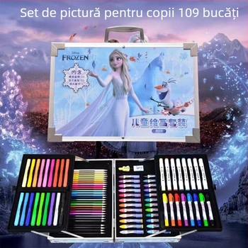 Set de markere acuarelă pentru copii, 145 de bucăți într-o cutie din aluminiu, TOUCH CHENJI