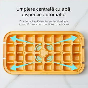 Formă pătrată pentru cuburi de gheață - din PP plastic, eliberare ușoară, opțiune de personalizare