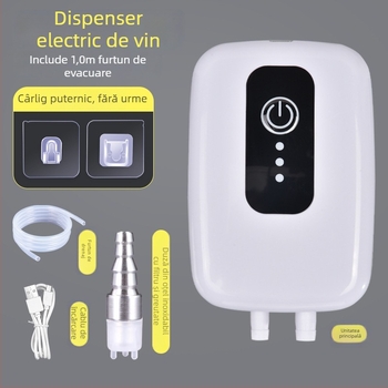 Pompa electrică pentru extracția vinului cu filtru și separator, dispozitiv compact, automat