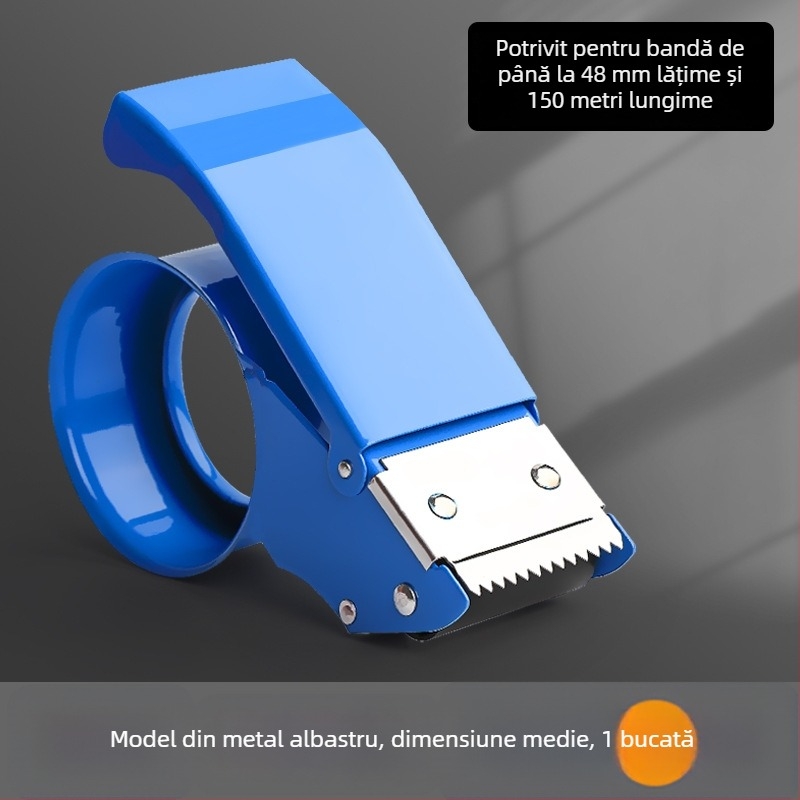 Deli aparat de sigilat cutii cu bandă, dispozitiv de mână, ABS/metal, model 80080180280382382453250, lățime bandă până la 60 mm