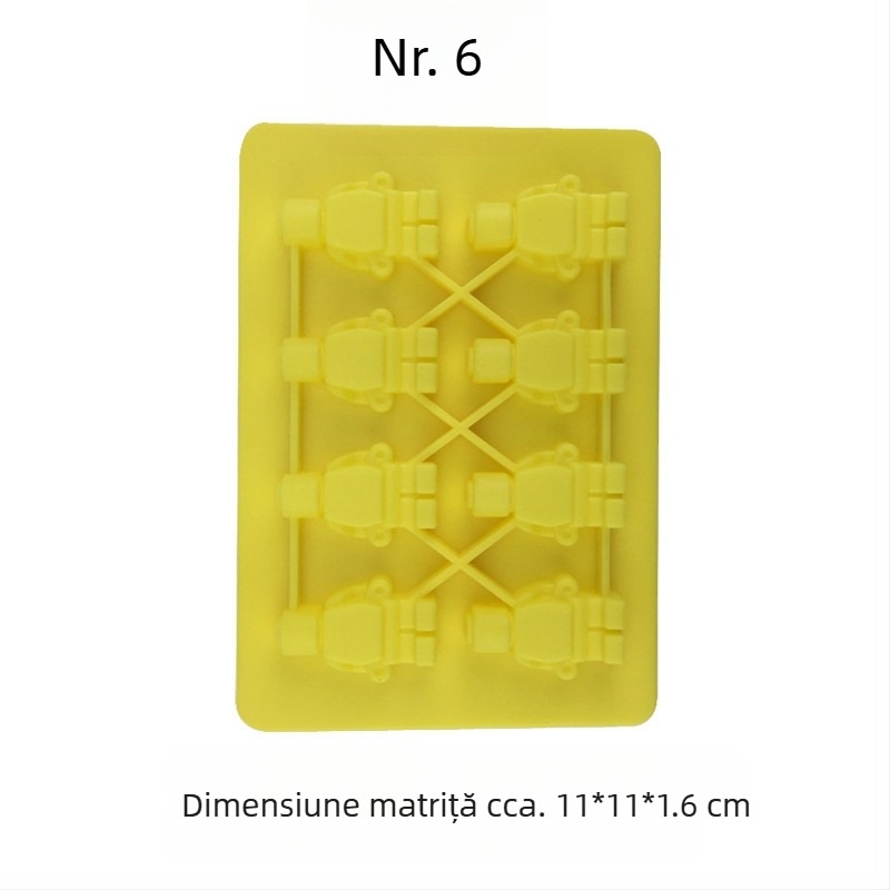 Formă din silicon pentru copt cu formă neregulată (Material: silicon; Utilizare: coacere; Ambalare: OPP individual)