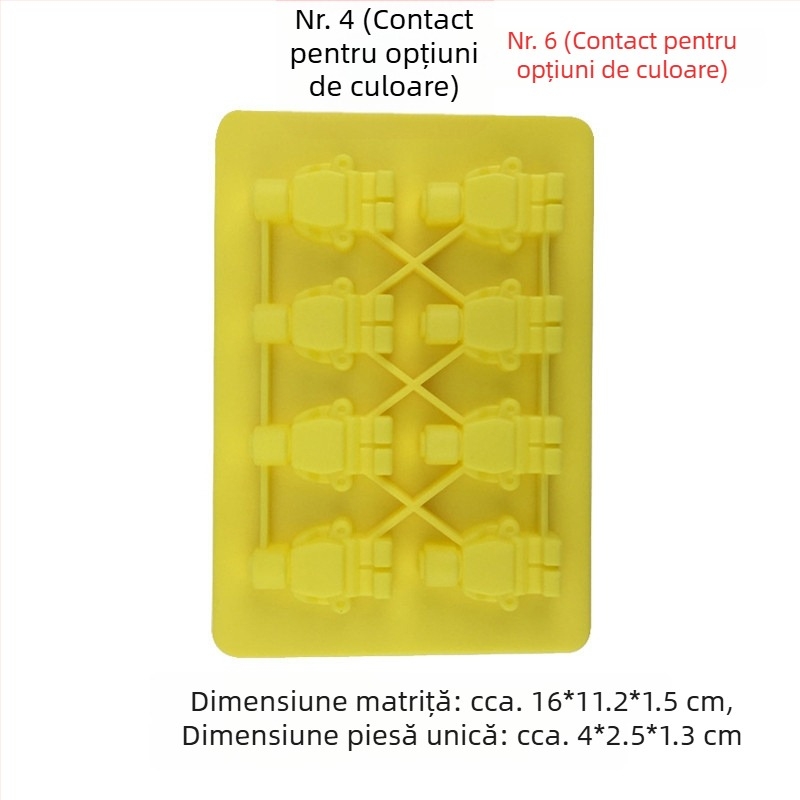 Formă din silicon pentru copt cu formă neregulată (Material: silicon; Utilizare: coacere; Ambalare: OPP individual)
