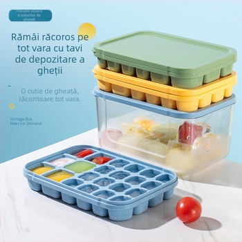 Formă din silicon pentru cuburi de gheață – capacitate 6+16, înghețare rapidă, demoldare facilă