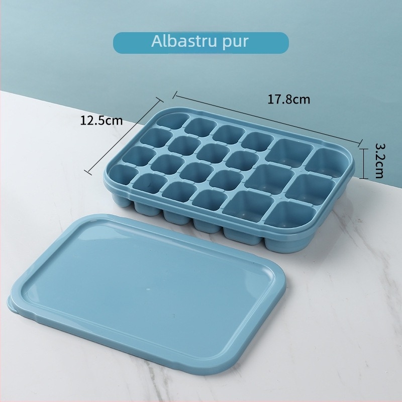 Formă din silicon pentru cuburi de gheață – capacitate 6+16, înghețare rapidă, demoldare facilă