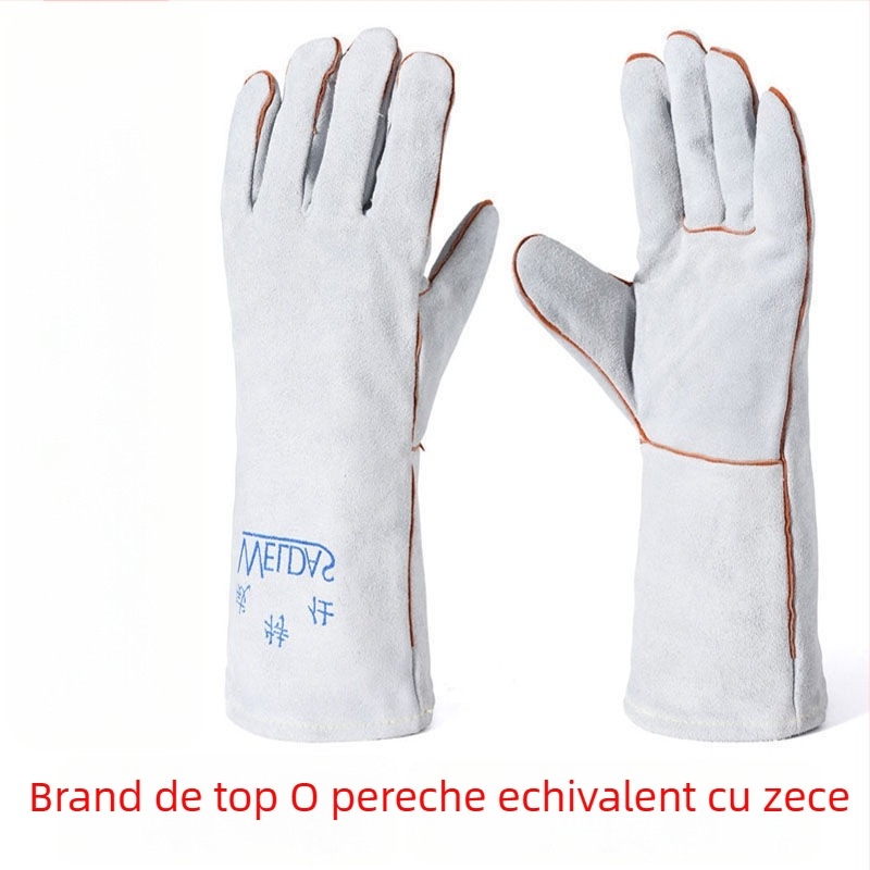 Mănuși de sudură din piele de vită – rezistente la căldură, uzură și temperaturi înalte