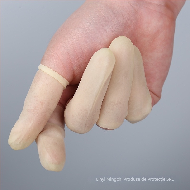 Protecții pentru degete din latex, de unică folosință, cu suprafață texturată antiderapantă | Xin Xin, potrivite pentru electronică, optică și medicină