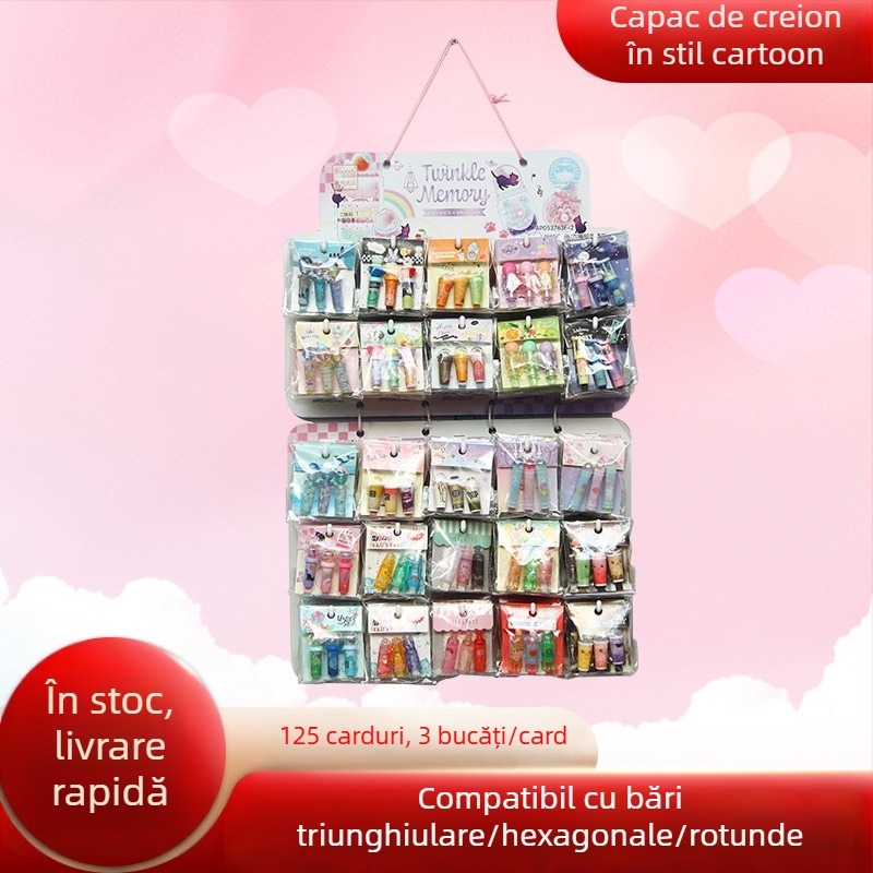 Soundy capac protector de creion din plastic, 125 buc./6 seturi, ambalaj OPP