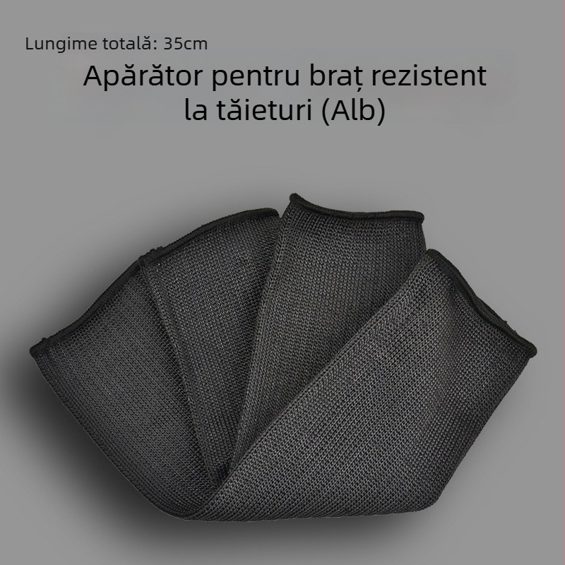 Protecție anticutit pentru antebraț, cu fibră poliesterică de înaltă rezistență și sârmă din oțel, pentru autoapărare în exterior