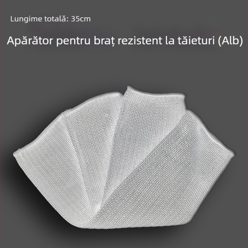 Protecție anticutit pentru antebraț, cu fibră poliesterică de înaltă rezistență și sârmă din oțel, pentru autoapărare în exterior