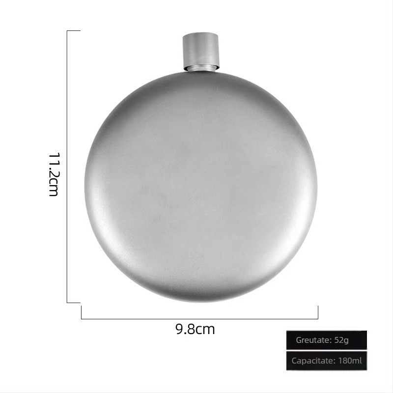 AUZU sticlă portabilă de vin din titan pur, stil retro, cu siglă Can, pentru vin