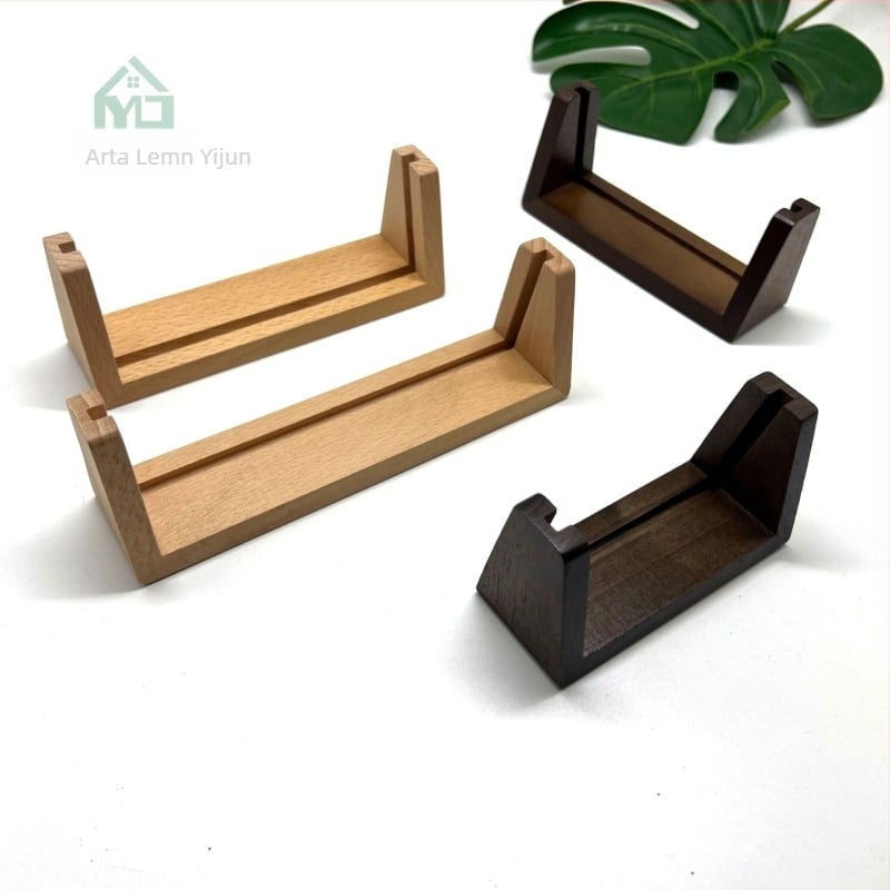 Bază din fag în formă de U, suport din acril pentru fotografii și suport calendar, logo personalizabil