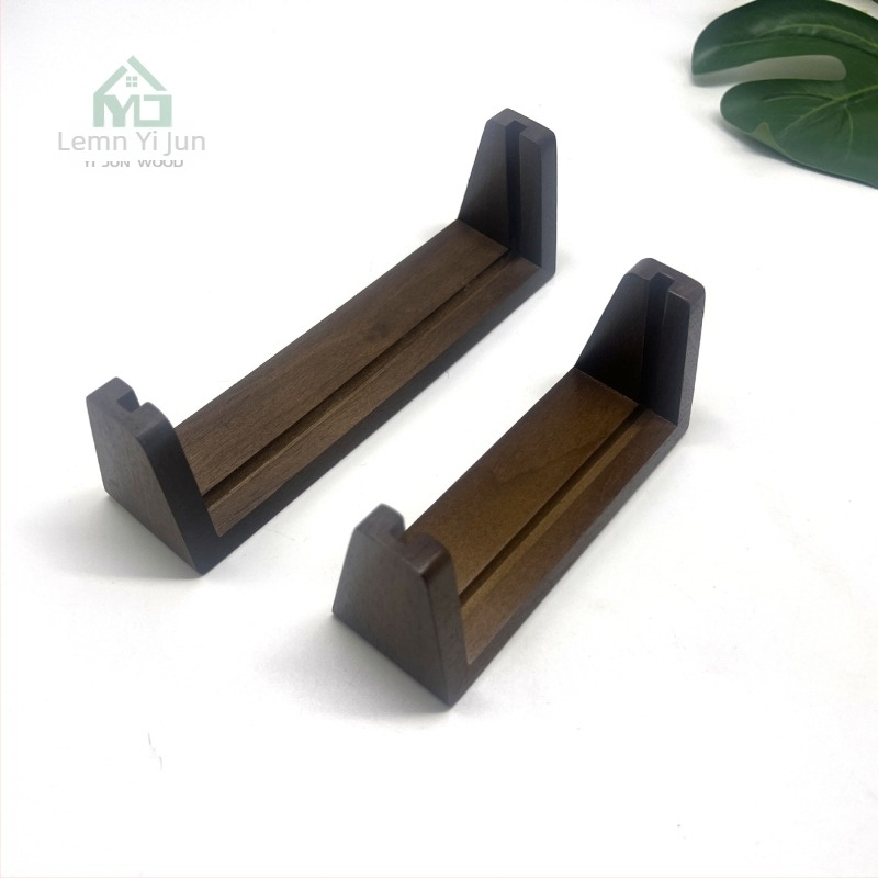 Bază din fag în formă de U, suport din acril pentru fotografii și suport calendar, logo personalizabil