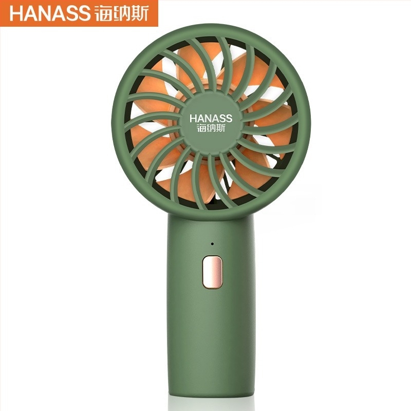 Hyenas HANASS H2 mini ventilator de mână, ABS material, stil proaspăt și portabil, potrivit pentru studenți, călătorii și deplasări de afaceri