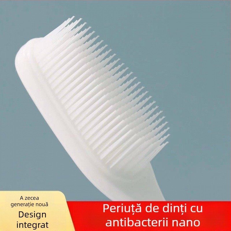 Periuță electrică de dinți cu cap lat, peri duri, ambalare nano individuală, pentru adulți, masaj gingival