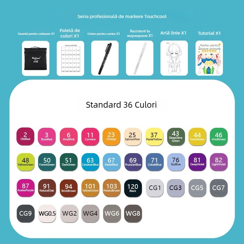 Marker pen pentru elevi – pictură, desen și scriere (Touch Young)