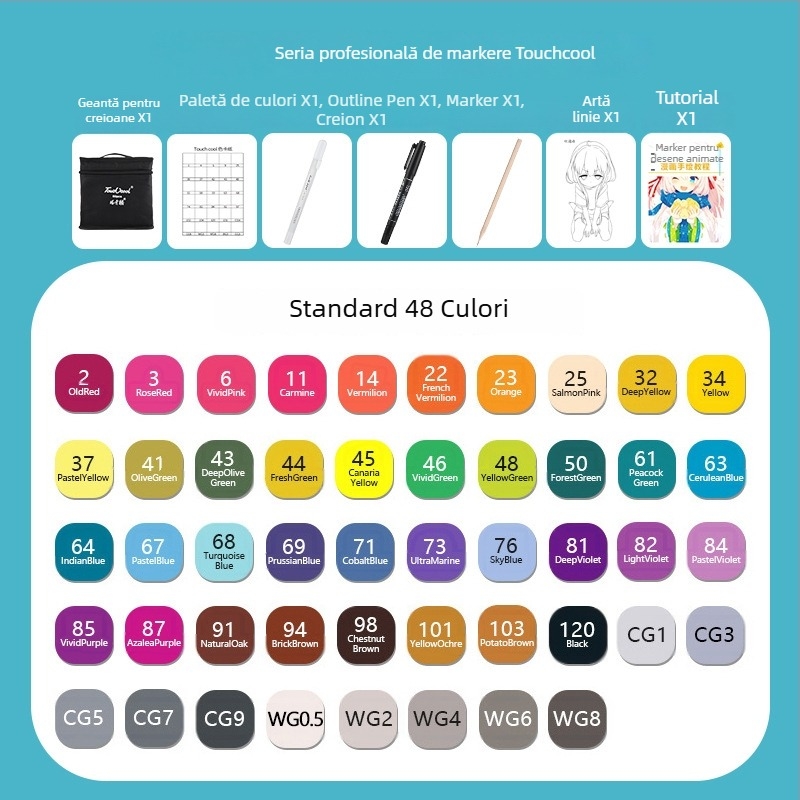 Marker pen pentru elevi – pictură, desen și scriere (Touch Young)