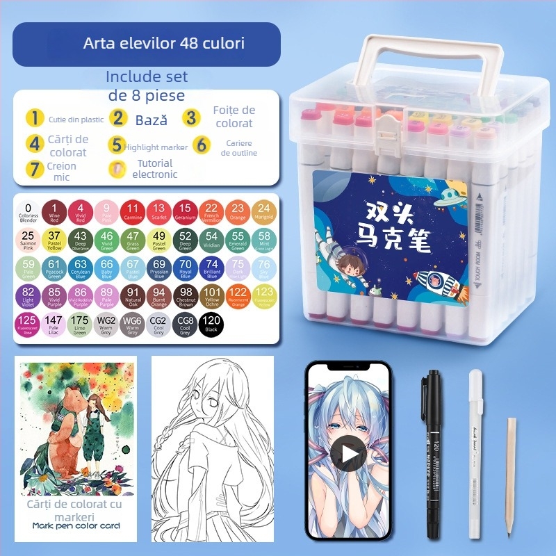 Marker pen pentru elevi – pictură, desen și scriere (Touch Young)