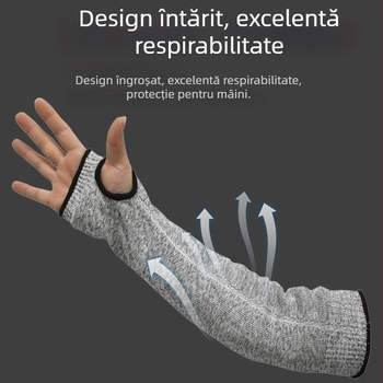 Manșete lungi de protecție HPPE – anti-tăiere; pentru construcții, agricultură, silvicultură, zootehnie, petrol, minerit, fabricarea de utilaje