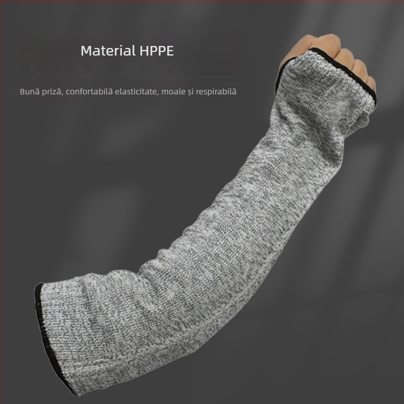 Manșete lungi de protecție HPPE – anti-tăiere; pentru construcții, agricultură, silvicultură, zootehnie, petrol, minerit, fabricarea de utilaje