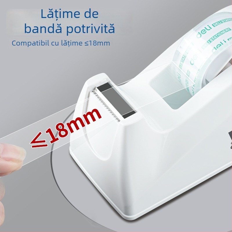 Dispenser pentru bandă adezivă – Model 814a, Carcasă din plastic, Lățimea benzii până la 22 mm, Greutate netă 450 g