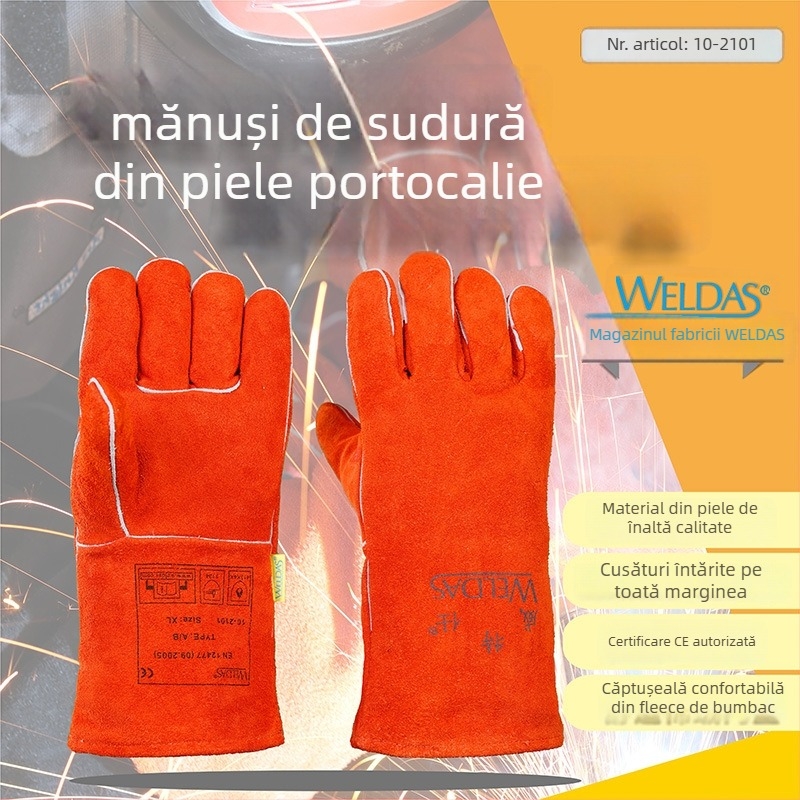 Mănuși de sudură Weldas din piele de vacă