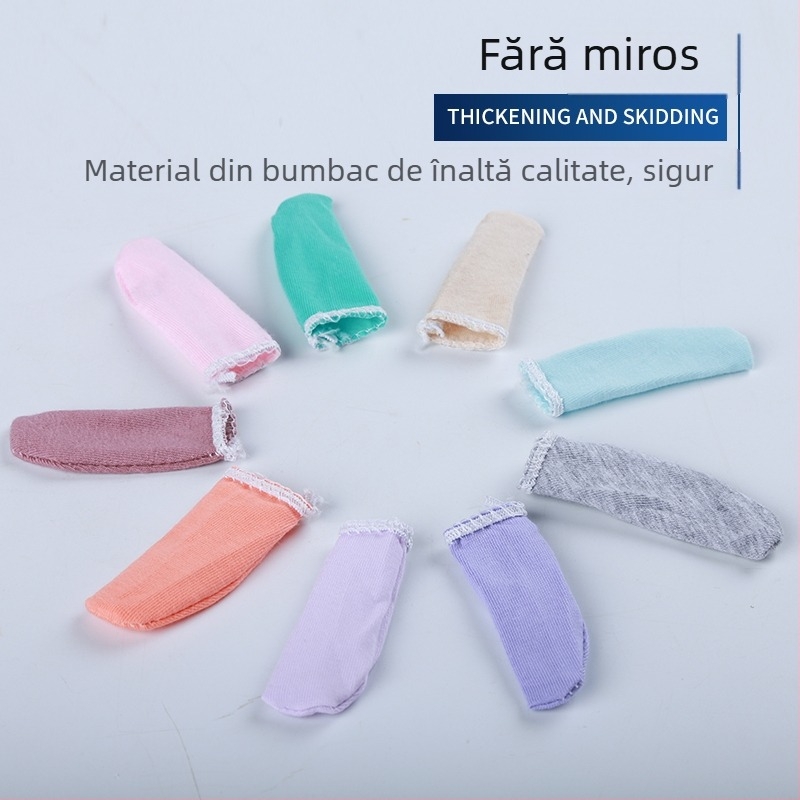 Protecții pentru deget din bumbac, groase, rezistente la uzură, împotriva prafului, respirabile, absorbante de transpirație, pentru uz industrial