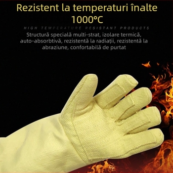 Castington mănuși rezistente la temperaturi înalte din para-aramidă, pentru sudură electrică, prelucrarea sticlei și a metalelor